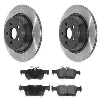 DuraGo® - Electrophoretic Coated 1-Piece Plain Brake Kit with Ceramic Brake Pads