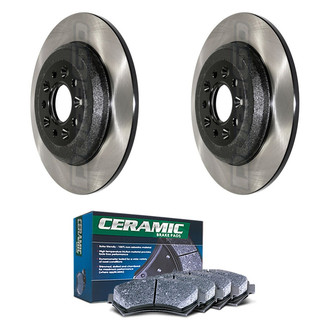 DuraGo® - Electrophoretic Coated Plain Rear Brake Kit with Ceramic Pads