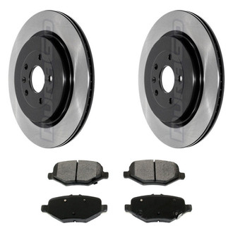 DuraGo® - Electrophoretic Coated Plain Rear Brake Kit with Ceramic Pads
