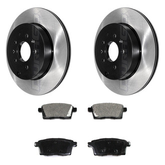 DuraGo® - Electrophoretic Coated Plain Rear Brake Kit with Ceramic Pads