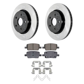 DuraGo® - Electrophoretic Coated 1-Piece Plain Brake Kit with Ceramic Brake Pads