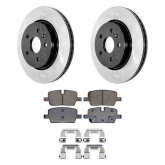 DuraGo® - Electrophoretic Coated 1-Piece Plain Brake Kit with Ceramic Brake Pads