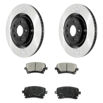 DuraGo® - Electrophoretic Coated Plain Rear Brake Kit with Ceramic Pads
