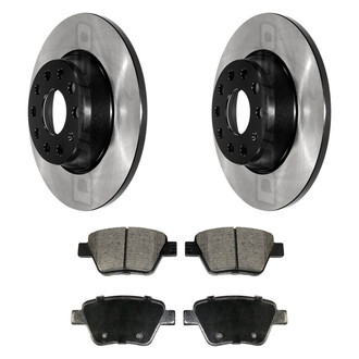 DuraGo® - Electrophoretic Coated Plain Rear Brake Kit with Ceramic Pads