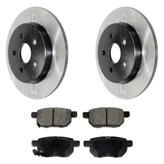 DuraGo® - Electrophoretic Coated Plain Rear Brake Kit with Ceramic Pads