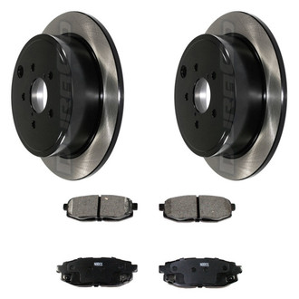 DuraGo® - Electrophoretic Coated Plain Rear Brake Kit with Ceramic Pads