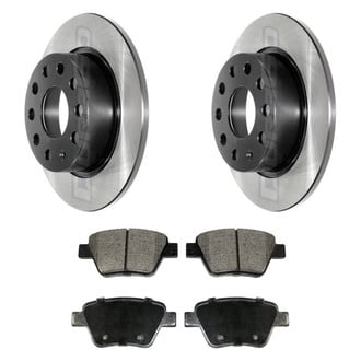 DuraGo® - Electrophoretic Coated Plain Rear Brake Kit with Ceramic Pads