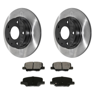 DuraGo® - Electrophoretic Coated Plain Rear Brake Kit with Ceramic Pads