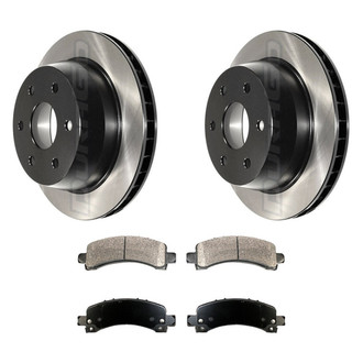 DuraGo® - Electrophoretic Coated Plain Brake Kit with Ceramic Pads