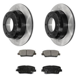 DuraGo® - Electrophoretic Coated Plain Rear Brake Kit with Ceramic Pads
