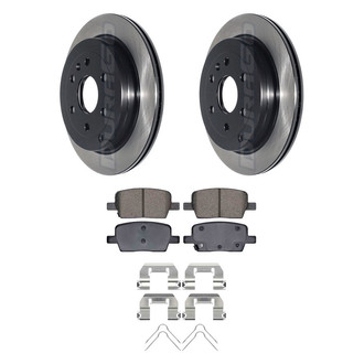 DuraGo® - Electrophoretic Coated 1-Piece Plain Brake Kit with Ceramic Brake Pads