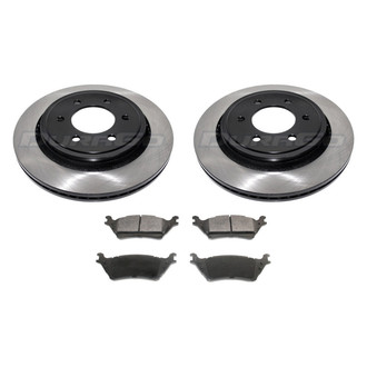 DuraGo® - Electrophoretic Coated Plain Rear Brake Kit with Ceramic Pads