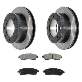 DuraGo® - Electrophoretic Coated Plain Brake Kit with Ceramic Pads