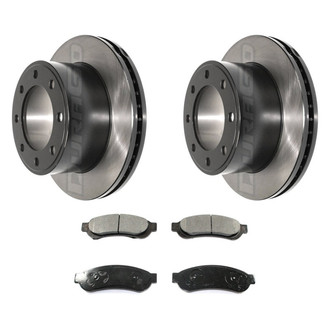 DuraGo® - Electrophoretic Coated Plain Rear Brake Kit with Ceramic Pads