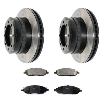 DuraGo® - Electrophoretic Coated Plain Rear Brake Kit with Ceramic Pads