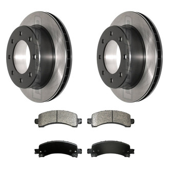 DuraGo® - Electrophoretic Coated Plain Rear Brake Kit with Ceramic Pads