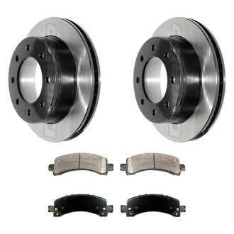 DuraGo® - Electrophoretic Coated Plain Rear Brake Kit with Ceramic Pads