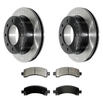 DuraGo® - Electrophoretic Coated Plain Rear Brake Kit with Ceramic Pads