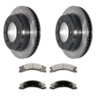 DuraGo® - Electrophoretic Coated Plain Rear Brake Kit with Ceramic Pads
