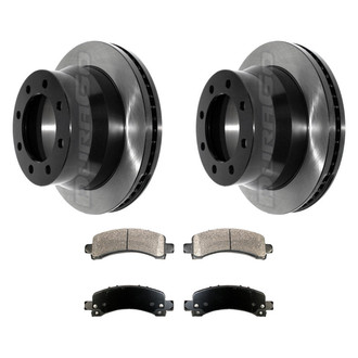 DuraGo® - Electrophoretic Coated Plain Rear Brake Kit with Ceramic Pads