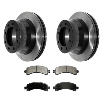 DuraGo® - Electrophoretic Coated Plain Rear Brake Kit with Ceramic Pads