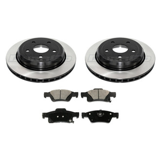 DuraGo® BNDL-31013080 - Municipal Series Plain Rear Brake Kit with Ceramic Pads
