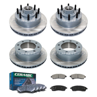 DuraGo® - Plain Front and Rear Brake Kit with Ceramic Pads