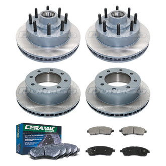 DuraGo® - Plain Front and Rear Brake Kit with Ceramic Pads