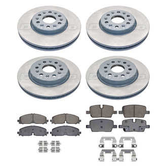DuraGo® - 1-Piece Plain Brake Kit with Ceramic Brake Pads