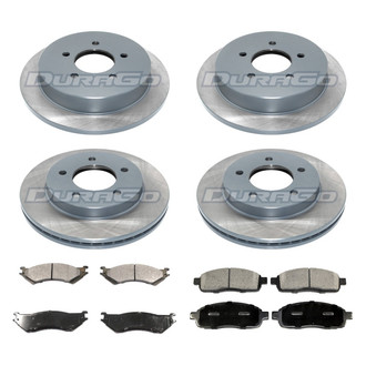 DuraGo® - Plain Front and Rear Brake Kit with Ceramic Pads