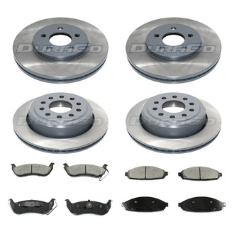 DuraGo® - 1-Piece Plain Brake Kit with Ceramic Brake Pads