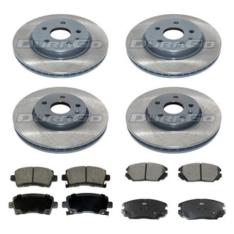 DuraGo® - Plain Front and Rear Brake Kit with Ceramic Pads