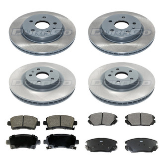 DuraGo® - Plain Front and Rear Brake Kit with Ceramic Pads