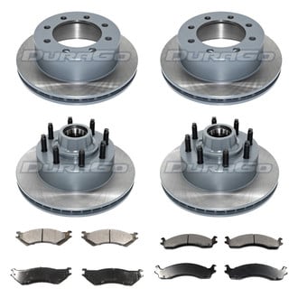 DuraGo® - Plain Front and Rear Brake Kit with Ceramic Pads
