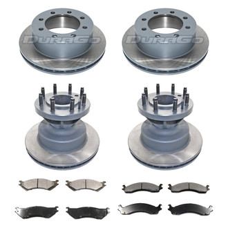 DuraGo® - Plain Front and Rear Brake Kit with Ceramic Pads