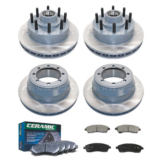 DuraGo® - Plain Front and Rear Brake Kit with Ceramic Pads