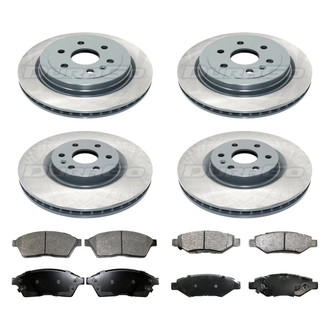DuraGo® - 1-Piece Plain Brake Kit with Ceramic Brake Pads