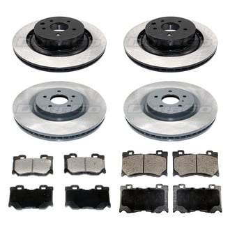 DuraGo® - Plain Front and Rear Brake Kit with Ceramic Pads