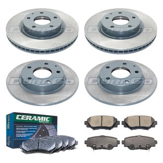 DuraGo® - Plain Front and Rear Brake Kit with Ceramic Pads