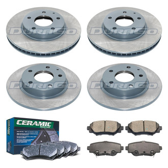 DuraGo® - Plain Front and Rear Brake Kit with Ceramic Pads