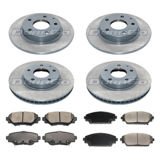DuraGo® - Plain Front and Rear Brake Kit with Ceramic Pads