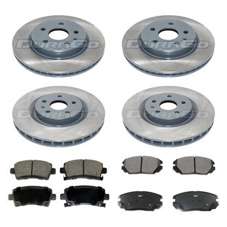 DuraGo® - Plain Front and Rear Brake Kit with Ceramic Pads