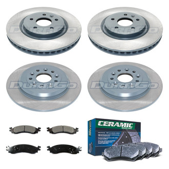 DuraGo® - Plain Front and Rear Brake Kit with Ceramic Pads