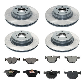 DuraGo® - 1-Piece Plain Brake Kit with Ceramic Brake Pads