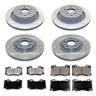 DuraGo® - Plain Front and Rear Brake Kit with Ceramic Pads