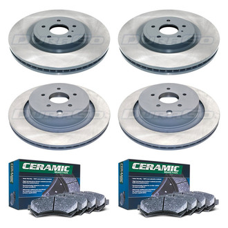 DuraGo® - Plain Front and Rear Brake Kit with Ceramic Pads