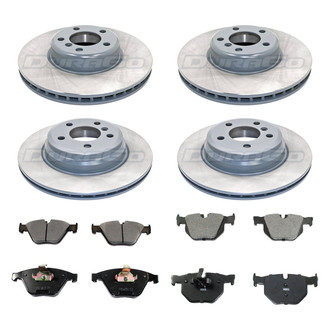 DuraGo® - Plain Front and Rear Brake Kit with Ceramic Pads