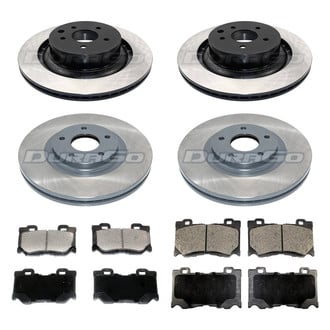 DuraGo® - Plain Front and Rear Brake Kit with Ceramic Pads
