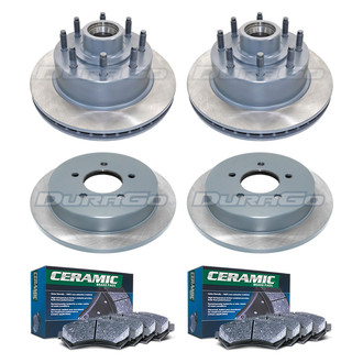 DuraGo® - Plain Front and Rear Brake Kit with Ceramic Pads