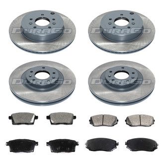 DuraGo® - Plain Front and Rear Brake Kit with Ceramic Pads
